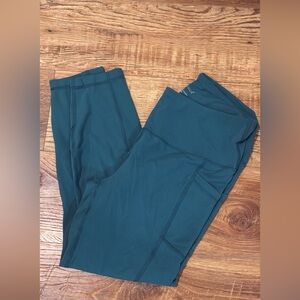 Yogalicious Deep Teal High-Rise Leggings with Side Pocket